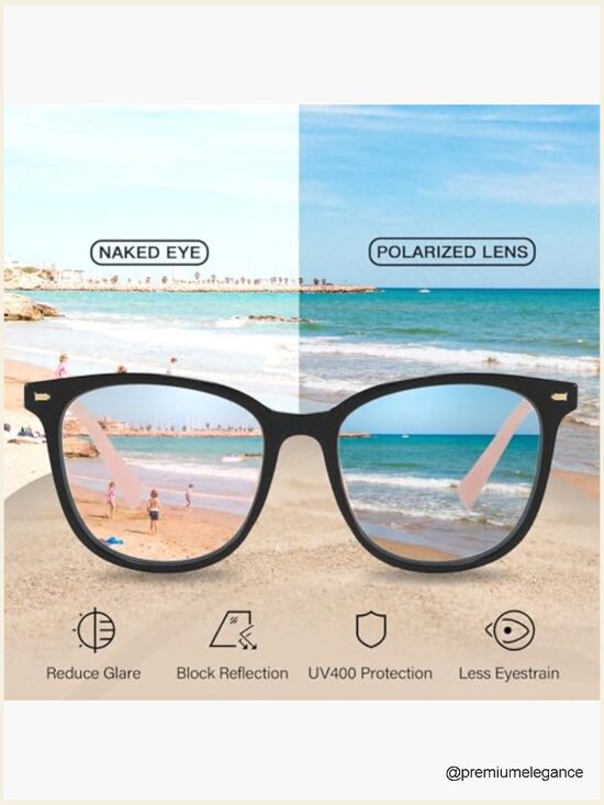 Polarized Mirrored Square Sunglasses UV400 Protection Anti Glare main image 5